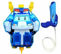 PoPo Toys Holi Pressure Pichkari with Avengers Bag Tank | with Free Balloons, Gulal and Surprise Holi Gift | Aqua Blue