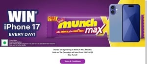 Nestle Munch Max Program Win Iphone17 EVERY DAY!
