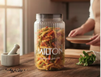 Milton Olive Assorted Plastic Round Jar Container 2 L