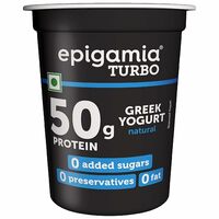Epigamia Turbo 50 g Protein Yogurt, Natural - 430g [Ghaziabad 201001‌]