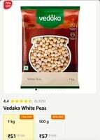 Vedaka White Peas - 1 Kg - Available in almost all locations of Bengaluru - Fresh - Check others