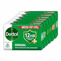Dettol Original Bathing Soap Bar with 12hr Germ protection (900gm) | Kills 99.99% Germs, 150g (Pack of 6)