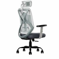 CELLBELL C190 Berlin Office Chair, High Back Mesh Ergonomic Home Office Desk Chair (Grey - White)