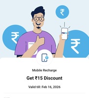 Paytm-Send 50rs P2M/p2p and get 15rs off on min rs100 prepaid mobile recharge code