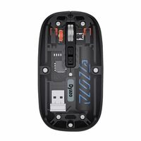 Dyazo Transparent Wireless Rechargeable Mouse (Black)