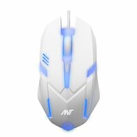 Ant GM46 Wired Optical Gaming Mouse | 2400 DPI Sensor | 4 Durable Buttons | Multicolour Backlight