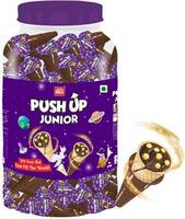 HUGS Push up the cone Junior Chocolate Wafer Cones | Chocolate Snacks (125 pcs) Wafers (345 g)