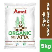 Zepto - Amul Organic Whole Wheat Atta 5kg(location specific)