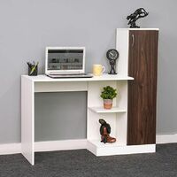 Royaloak Luke Computer Table for Home Office | Sleek Engineered Wood with Melamine Finish for Durability | Ample Storage Space & Multi-Purpose Design | Modern and Functional Workspace Solution