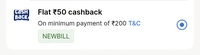 Paytm Electricity- Flat ₹50 off on minimum payment of ₹200 (User specific) 