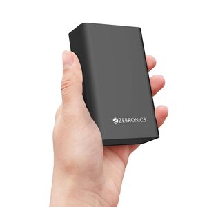 ZEBRONICS 20000 mAh Compact Power Bank, 22.5W Super Fast Charging, PD3.0 (PPS), Dual Type-C & USB-A, LED Indicator, Metal Body, for All Mobiles, Tablet & Other Devices EnergiTank 20MR1 (Midnight)