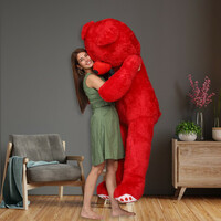Osjs 4 feet Very Cute Long Soft Huggable American Style Teddy Bear  - 120.5 cm (Red)