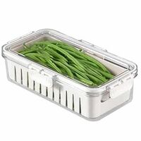 MRP ERROR | Fridge Storage Boxe With Serving Veggie Tray with Lid and Handle