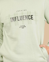 Men’s Mint Green Printed Sweatshirt