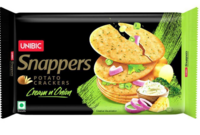 Unibic Snappers Cream n Onion Potato Crackers 280 g 