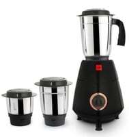 Cello imperia stainless steel black & copper mixer grinder 500 watts- 3 ss jars