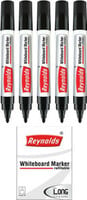 Reynolds HD WM Marker Ball Pen (Pack of 5, Ink Color - Black)