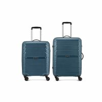 Aristocrat Liberty Set of 2 (Cabin+Medium) Trolley Bag, 58+68Cm | Combination Lock | 8 Wheels | Spanish Blue