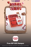 Times primeX IGP- Free Valentine's hampers only pay shipping fees (Upcoming offer) 3 different offers