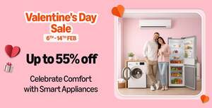 Amazon Appliances Valentine's Day Sale Up To 55% off + Bank Offers (6th 14th Feb)