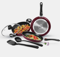 Get 100% Supercoin Cashback -  5 Pieces Milton Pro Cook Kitchen Induction Bottom Non-Stick Coated Cookware Set (User Specific)