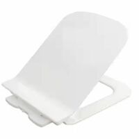 Zepto - Clayplus 743 - Polypropylene Soft Close Slim Hydraulic Toilet Seat Cover(location specific)