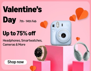 Amazon Valentine's Day Sale Up To 75% off on Headphones, Smartwatches, Cameras & More (7th - 14th Feb)