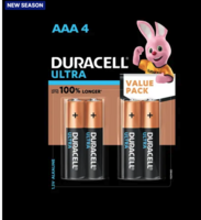 DURACELL Ultra AAA, High-Drain Devices Battery (Pack of 4)(MINUTES)