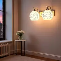 Lyse Decor Dual Shade Wall Lamp Light for Bedroom Living Dining Room and Restaurants (Silver)