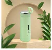 400ml Glass Water Bottle with Silicone Sleeve Reusable @49