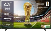 Hisense E6N 108 cm (43 inch) Ultra HD (4K) LED Smart Google TV with Dolby Vision Atmos, Dts Virtual X and 4K AI Upscaler Online at best Prices In India