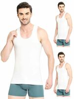 VIP Cool Finish Pure Cotton Regular Fit Vest For Men | Stay Fresh 24/7 | Combo Pack Inner Vest For Men