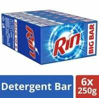Rin Detergent Bar( Pack of 6 x 250 gm) 70% off 