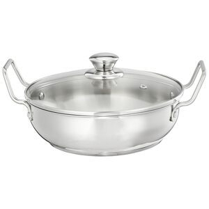 Amazon Brand - Solimo Cookware Karahi/Wok (1.5L)