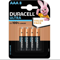 JioMart - Duracell Ultra Alkaline AAA Batteries (Pack of 8)(location specific)