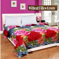 Supreme Home Collective 180 TC Microfiber Double Floral Bedsheet (Pack of 1, Multicolor)