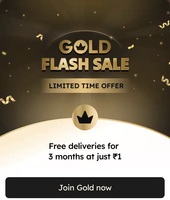 Zomato Gold- 3 Month membership at Re.1
