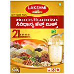 Lakshmi Fresh Millets Health Instant Mix - 21 Natural Ingredients, Rich In Vitamins, Fibre, Boosts Immunity, 500 g Box(location specific)