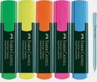 FABER-CASTELL Highlighter Set Of 5 With Xo Pen (Set of 5, Multicolor