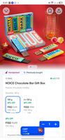 noice chocolate bar gift box at 80% off