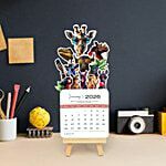 Papboo A5 2026 Desk Calendar With Easel stand 
