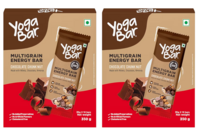 Yogabar Multigrain Energy Bars - Chocolate Chunk 20 Bars - Daily Protein Snack, High Energy & Nutrition Bars - with 8g Protein & 7g Fibre - No Preservatives - Pack of 2, 10 Bars each