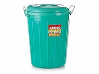 ARISTO Multipurpose Plastic Storage Bucket 50 Litre (Green), (45(D) x 53 CM)