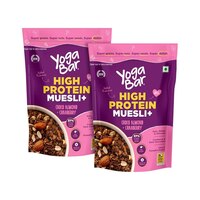 Yogabar Super High Protein Muesli 850g (Pack of 2) | No Refined Sugar | Easy on gut | Choco Almond