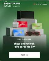 CRED - The Signature Sale | Shop and Unlock Flipkart, Bigbasket, Yatra Gift Cards at ₹19 | Feb 20 to Feb 25