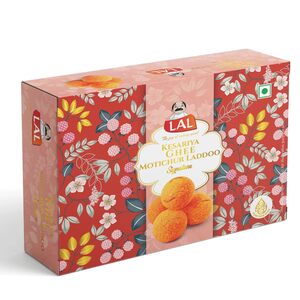 Lal Ghee Kesariya Motichoor Laddoo,200 gm [ Location specific] 