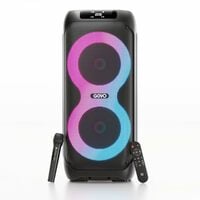 Newly Launched GOVO Goloud 980 with 160W Party Speaker with Wireless Mic, Up to 6 hrs Playtime, TWS Mode, Bluetooth v5.3, AUX Port, & USB (Platinum Black)