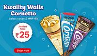 Jiomart : Kwality Walls Cornetto (Select Variant) at Flat 25Rs (Might be Location Specific)