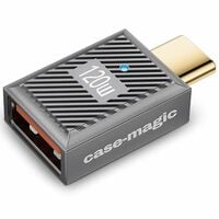 Case-magic USB A 3.1 Female to USB C OTG Adapter – PD 120W Fast Charging Connector at ₹367 on Amazon Use Coupon