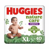 Huggies Nature Care Pants, Extra Large (XL) Size Diaper Pants, 40 Count